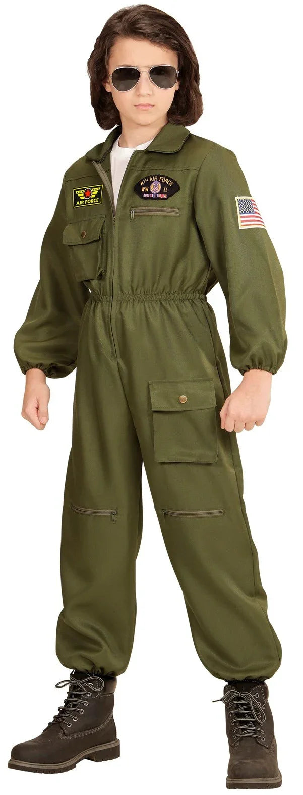 Disfraz de Piloto de Combate Unisex Infantil Pilotos y Aviadores Widmann