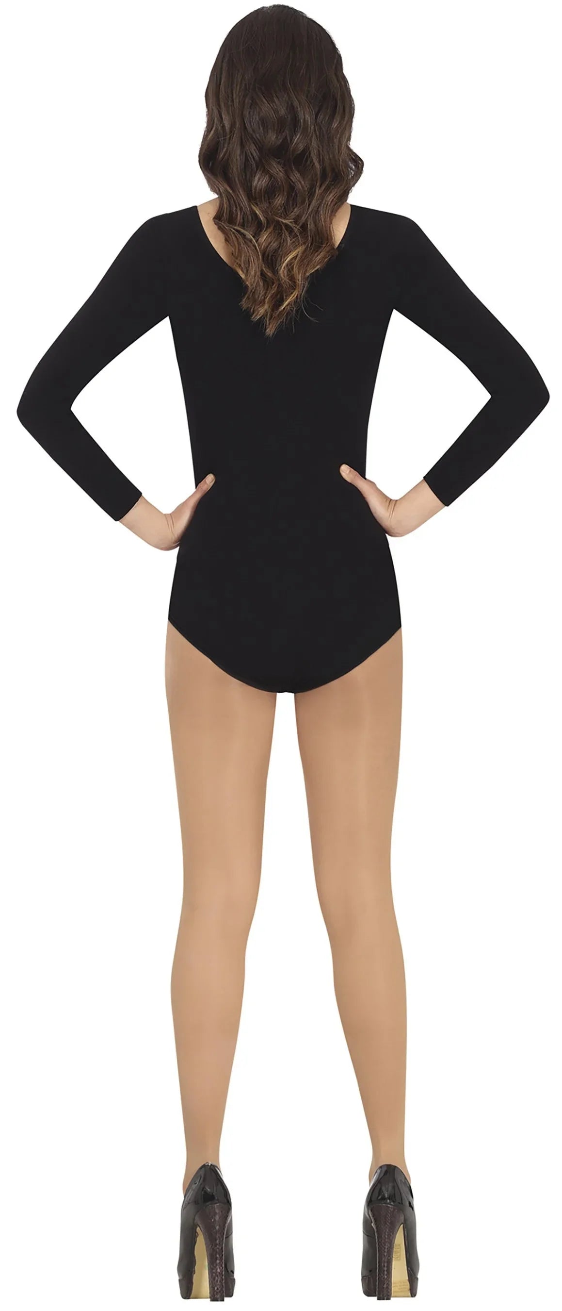 Maillot Negro de Manga Larga para Mujer Mallas y Maillots Guirca