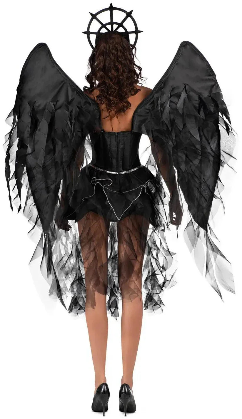 Disfraz de Ángel Negro para Mujer Disfraces Halloween Viving