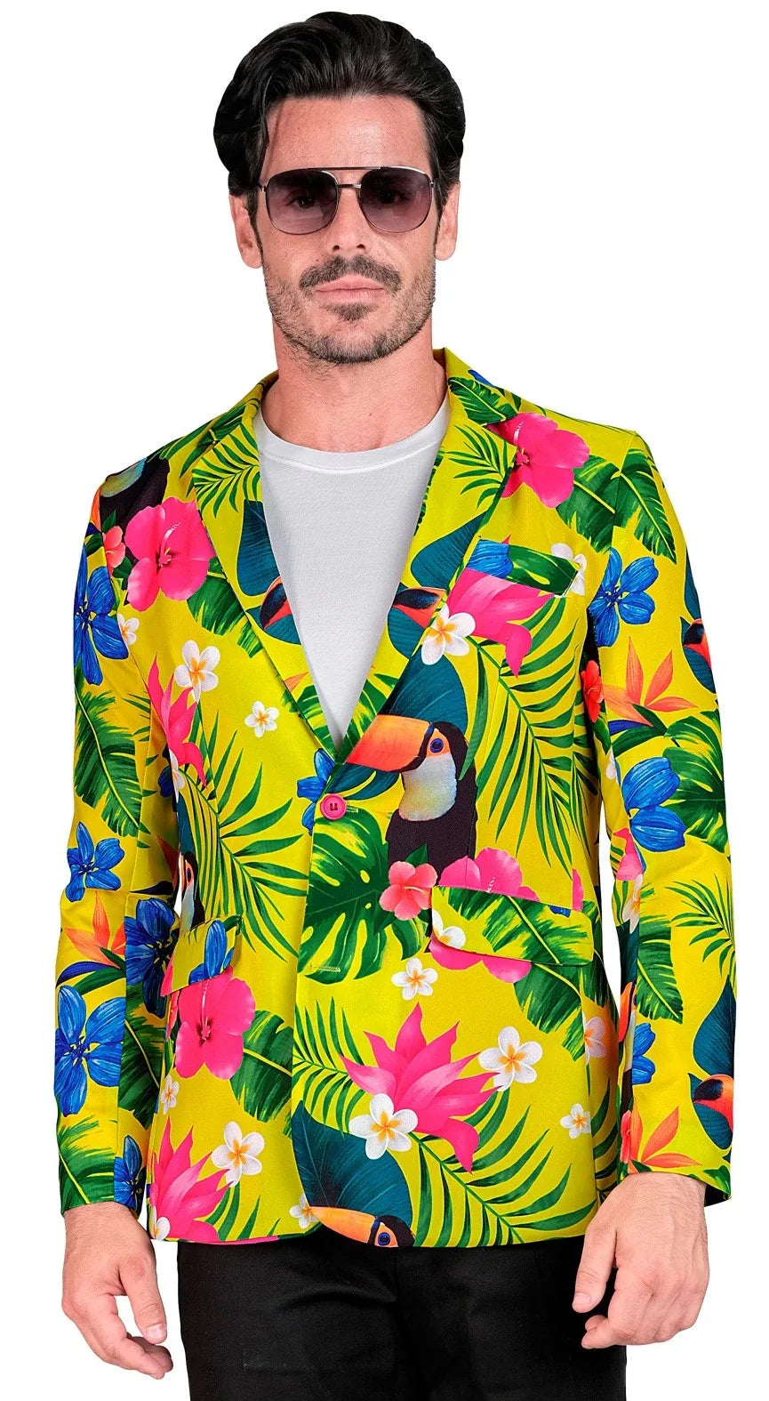 Chaqueta Americana con Estampado Hawaiano para Hombre Chaquetas y Fracs Widmann