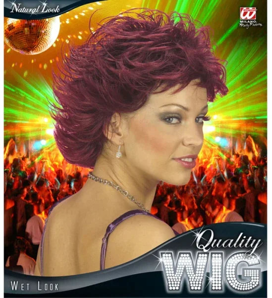 Peluca Caoba Corta Efecto Gomina COMPLEMENTOS Widmann