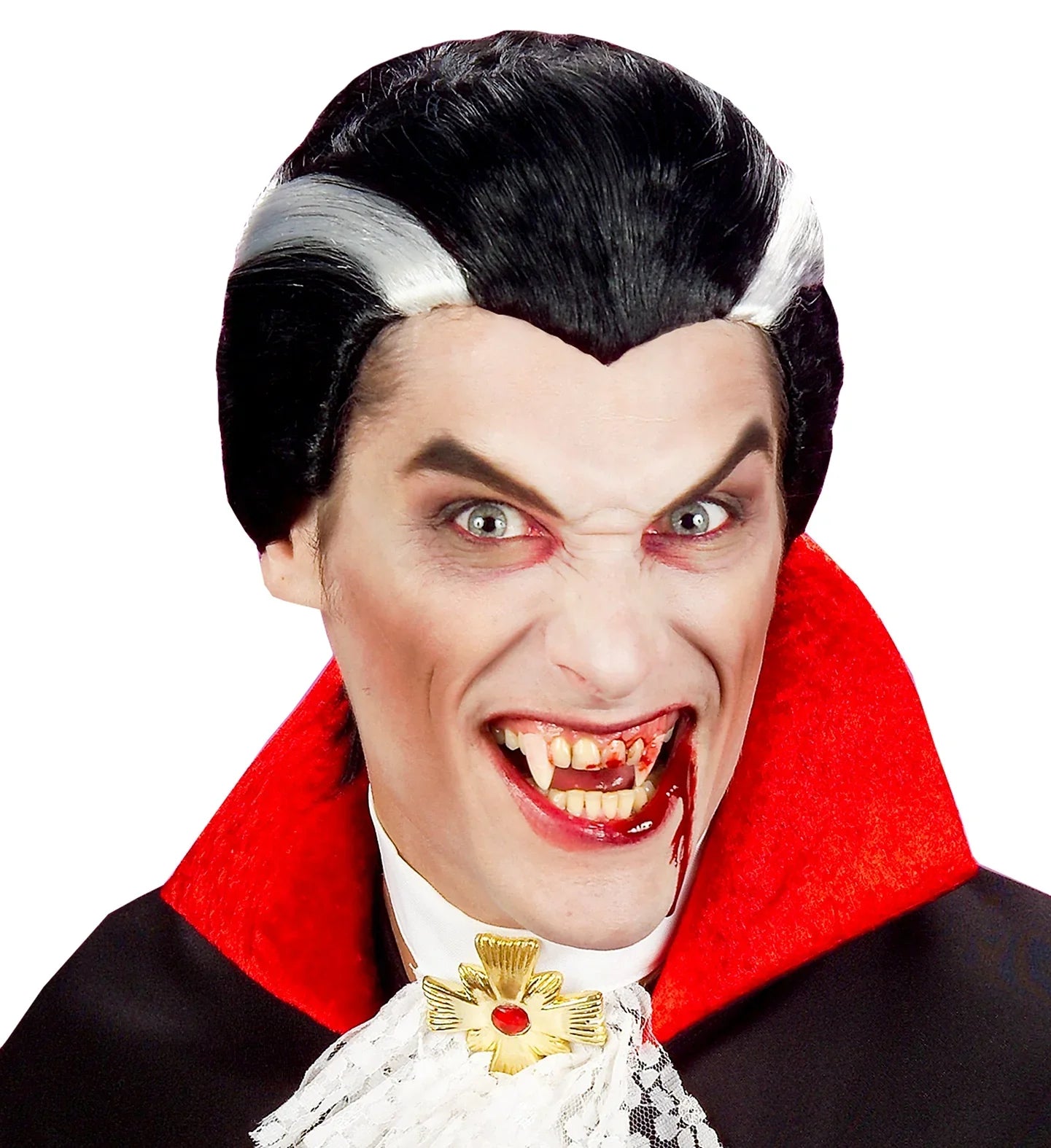 Set de Vampiro con Maquillaje, Colmillos y Sangre Maquillaje Halloween Widmann