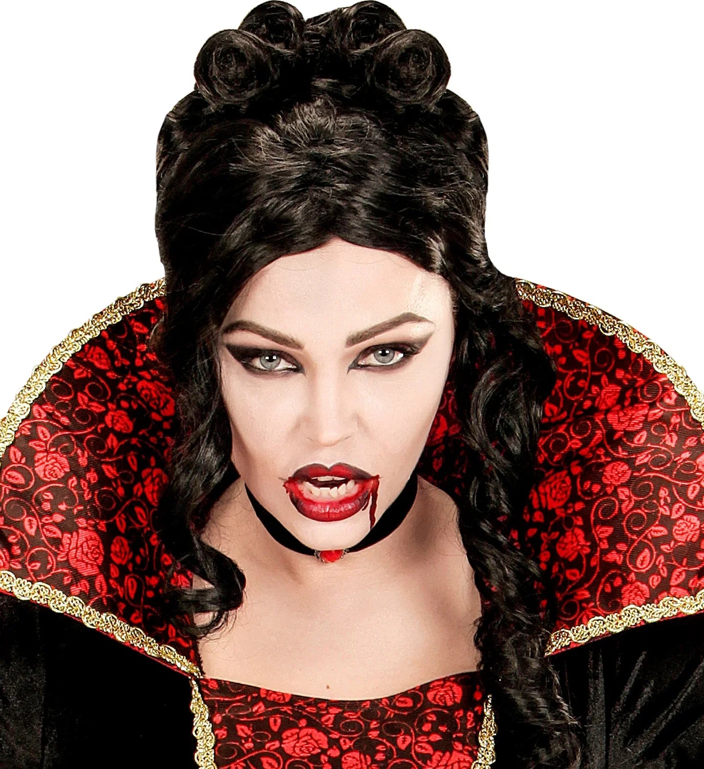 Set de Vampiro con Maquillaje, Colmillos y Sangre Maquillaje Halloween Widmann