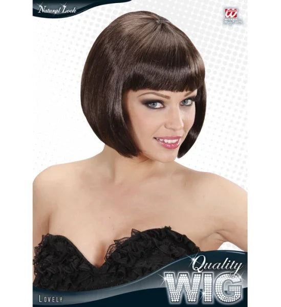 Peluca Castaña Oscura Corta Lisa COMPLEMENTOS Widmann