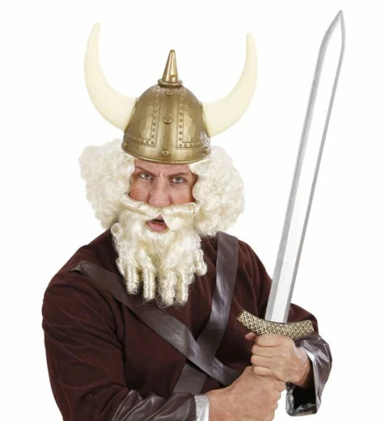 Peluca Rubia con Barba con Tirabuzones COMPLEMENTOS Widmann