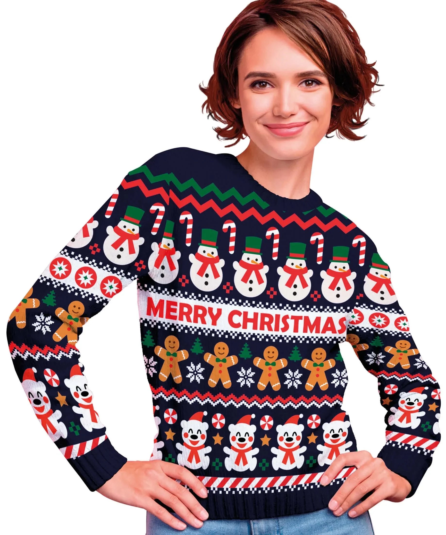 Jersey con Motivos Navideños para Mujer Jerseys Navideños Guirca