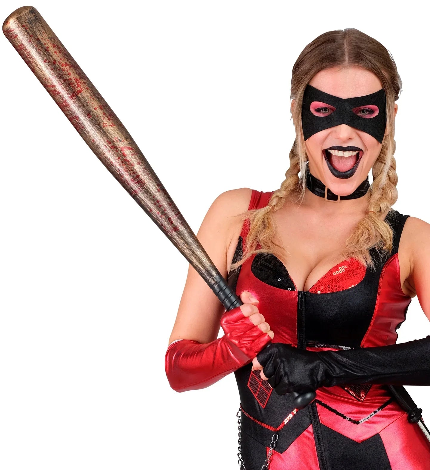 Bate de Béisbol con Sangre de 72cm Accesorios Halloween Widmann