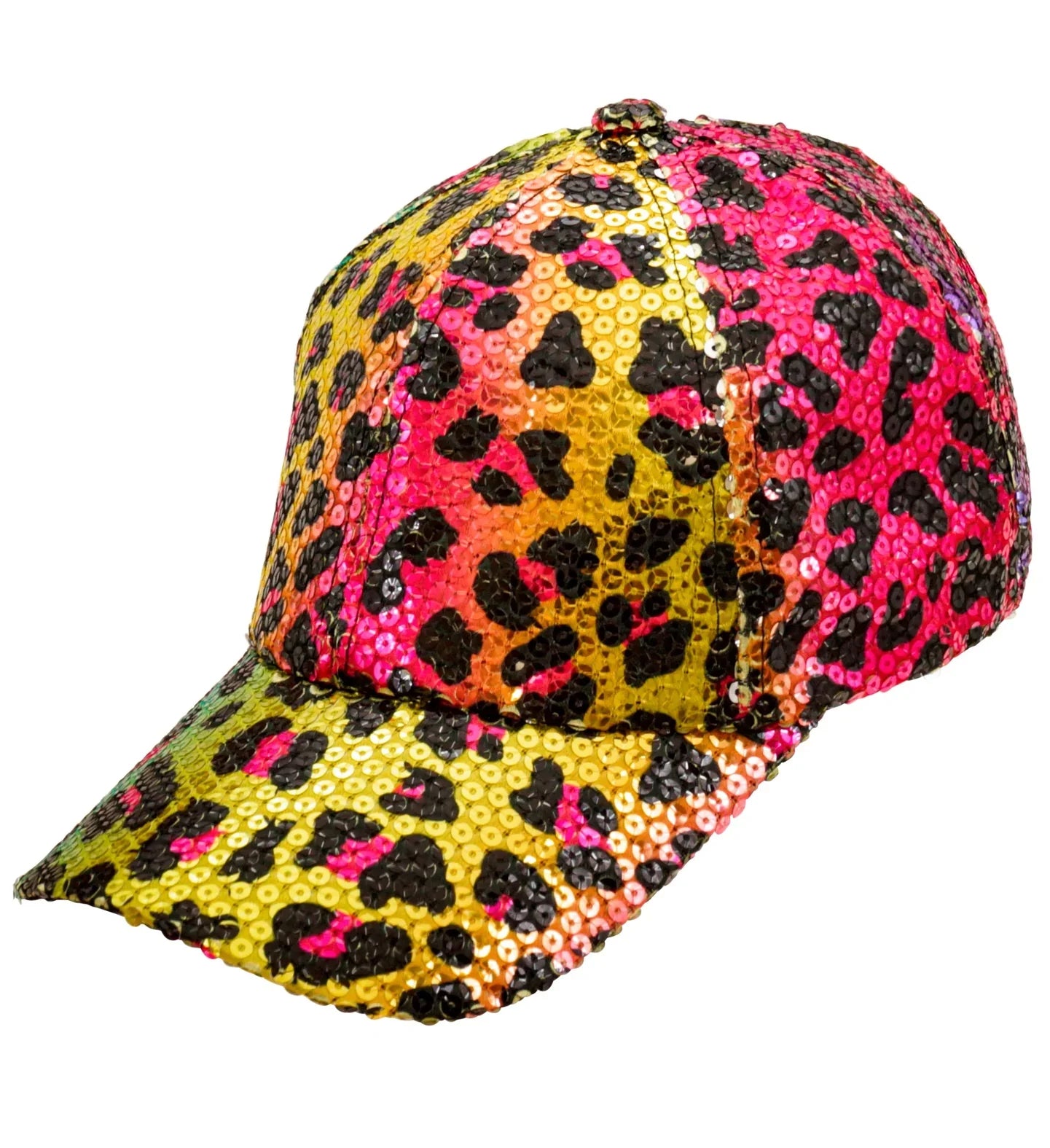 Gorra de Lentejuelas Multicolor Estampado de Leopardo Sombreros y Gorros Widmann