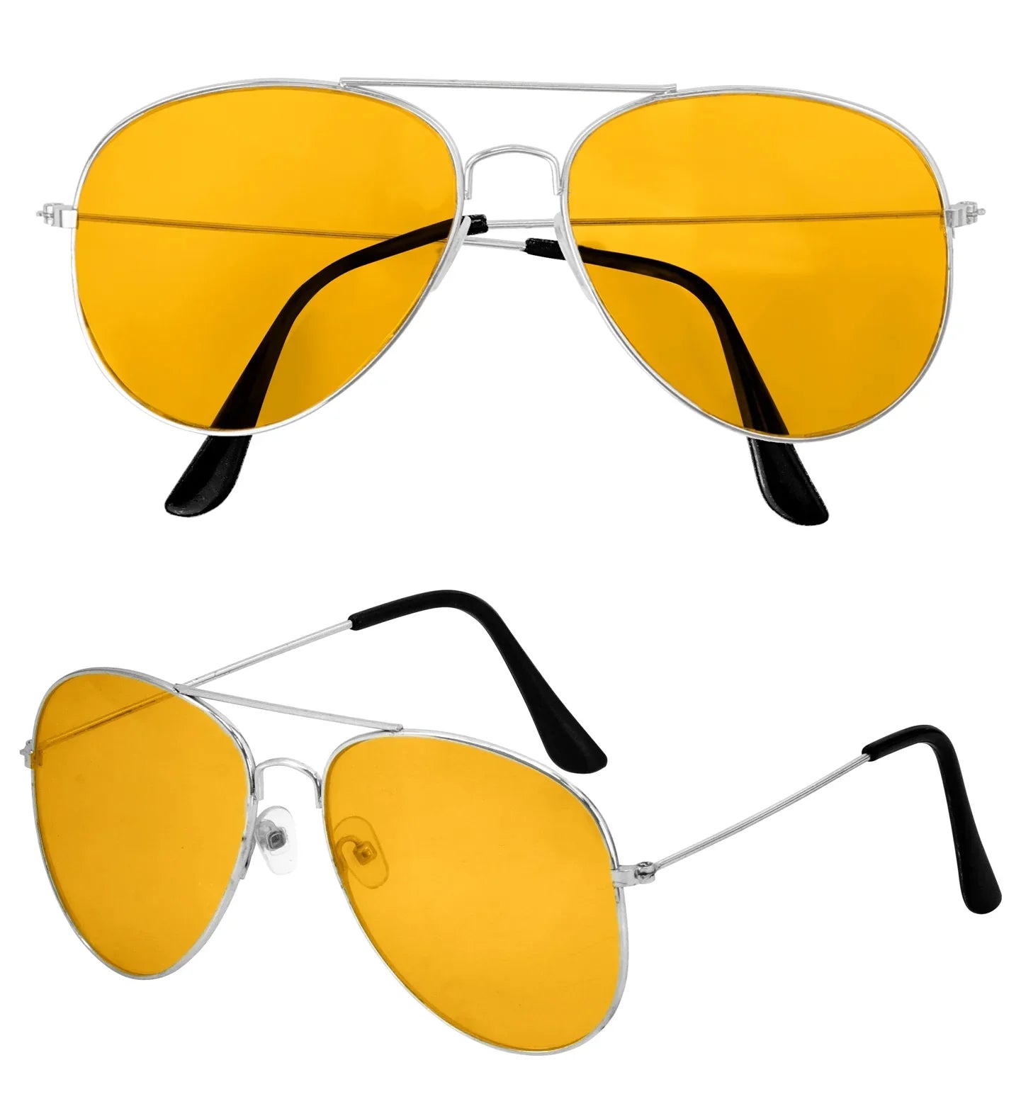 Gafas Aviador Metálicas con Lentes Amarillas Gafas Widmann