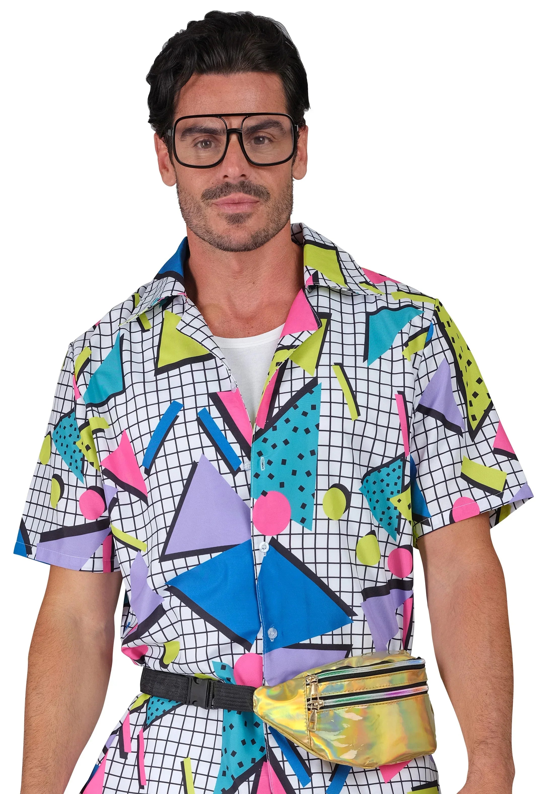 Riñonera Holográfica Años 80 Dorada Años 80 Widmann