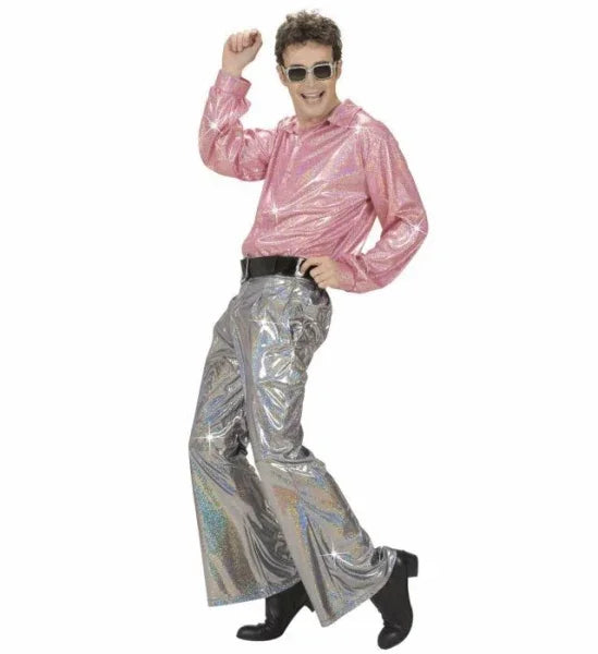 Pantalones Disco plateados COMPLEMENTOS Widmann