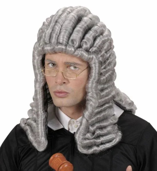 Peluca de Juez Gris con Tirabuzones COMPLEMENTOS Widmann