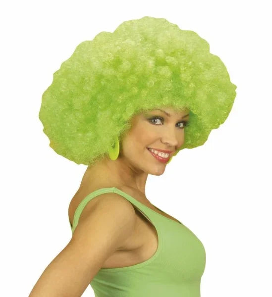 Peluca Afro Verde Lujo COMPLEMENTOS Widmann