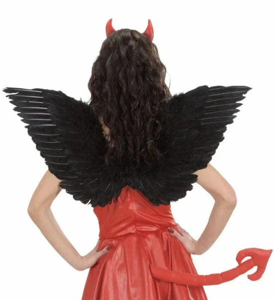 Alas de plumas naturales Negras COMPLEMENTOS Widmann