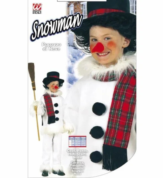 Disfraz de Muñeco de Nieve Navidad Infantiles Widmann