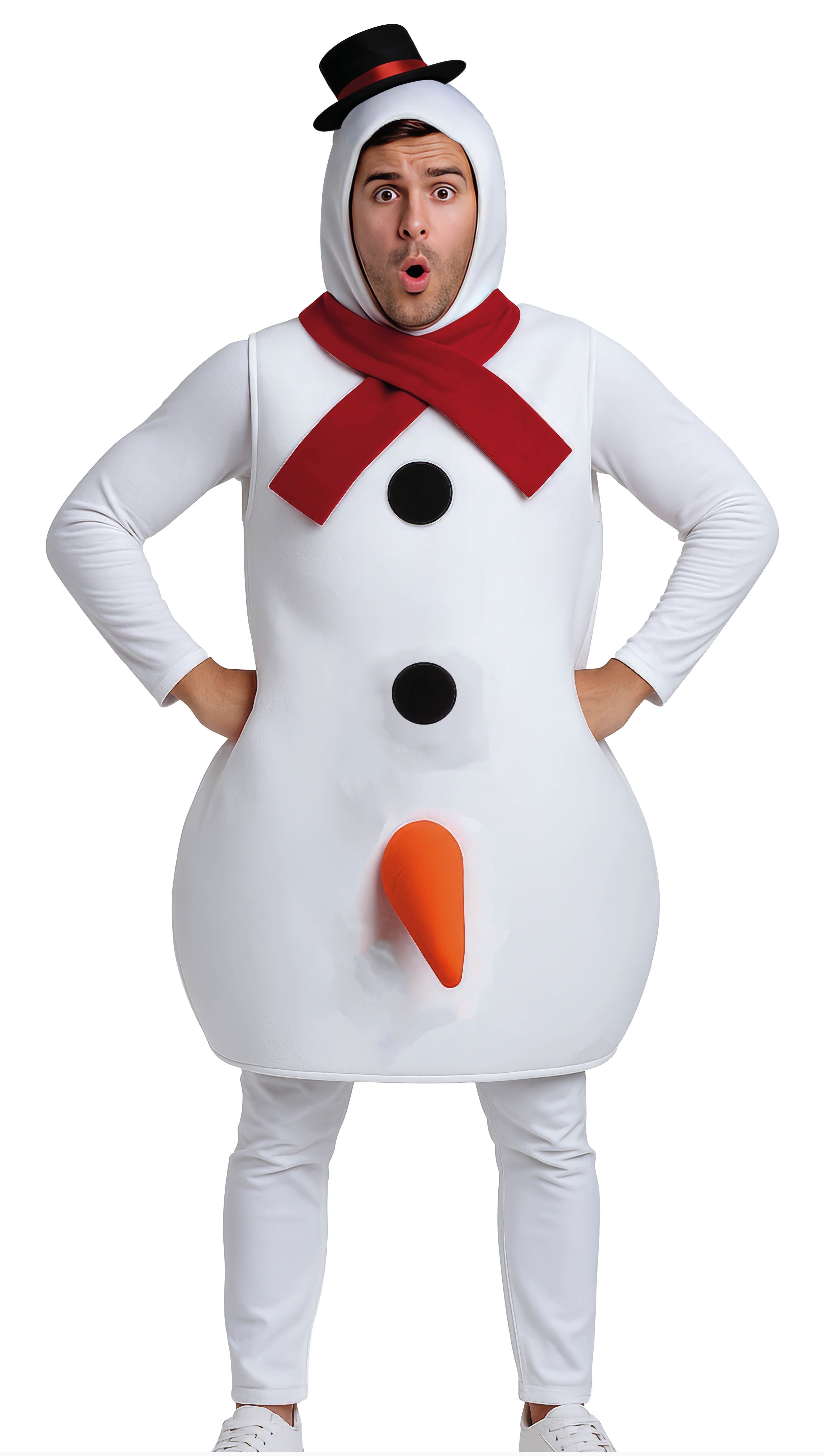 Déguisement de bonhomme de neige amusant pour Homme