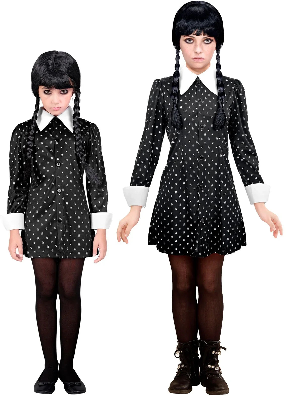 Disfraz de Miércoles Addams Malvada para Niña Miércoles Addams Widmann