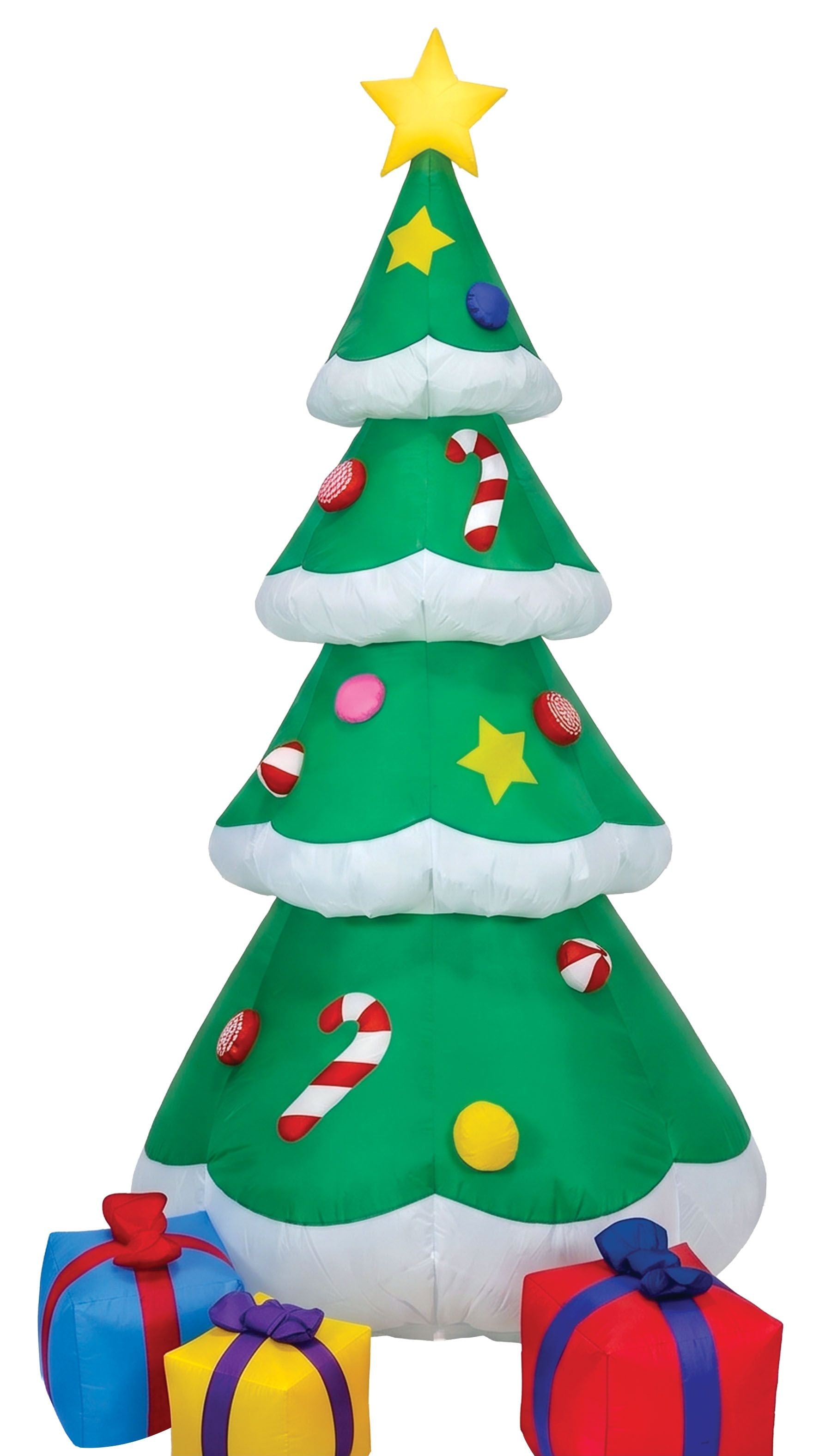 Arbre de Noël gonflable avec lumière de 180 cm