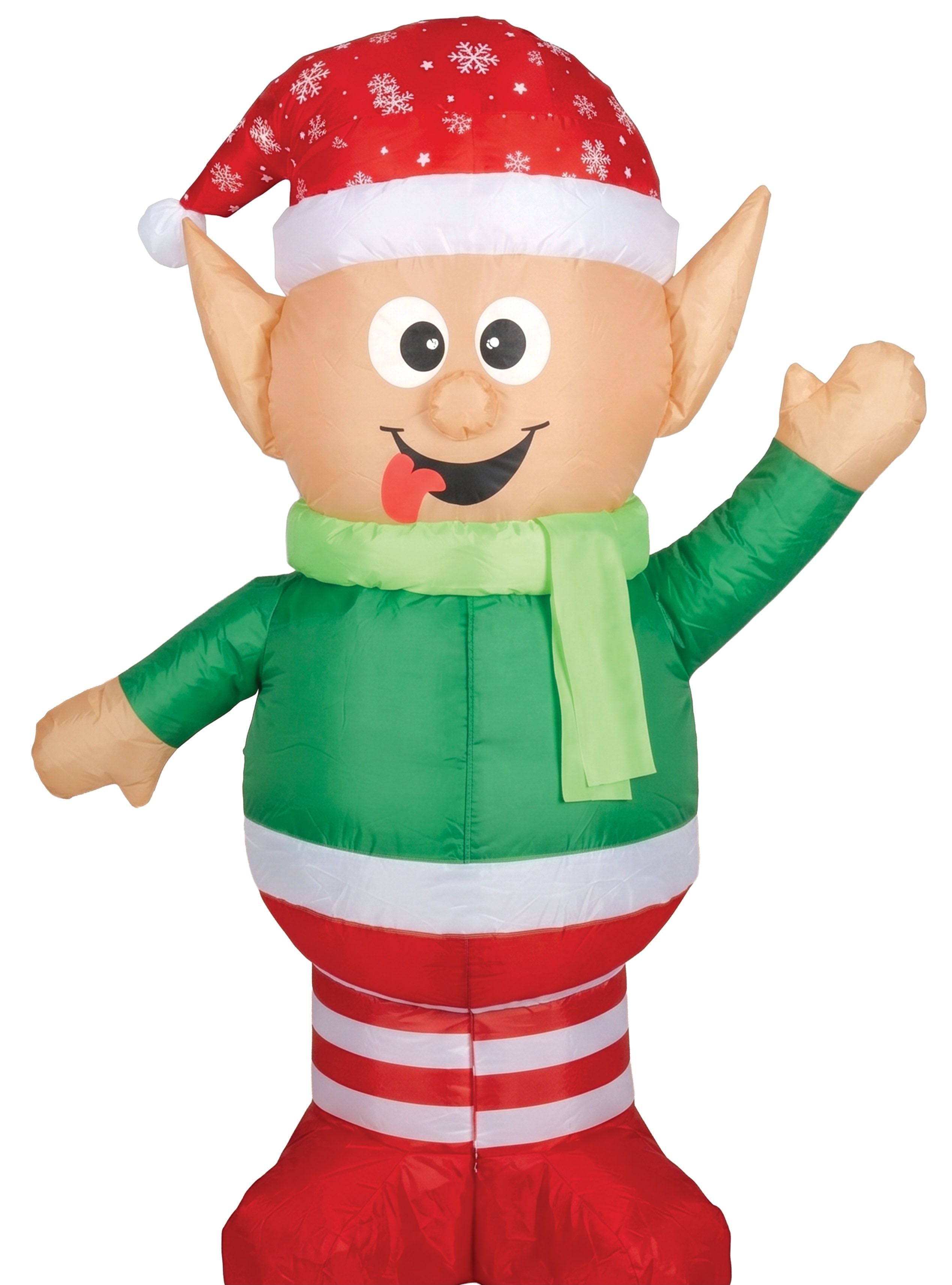 Elfe de Noël Gonflable avec Lumière de 120cm