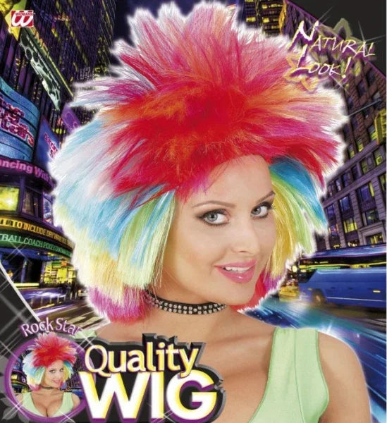 Peluca Multicolor Punk Rock COMPLEMENTOS Widmann