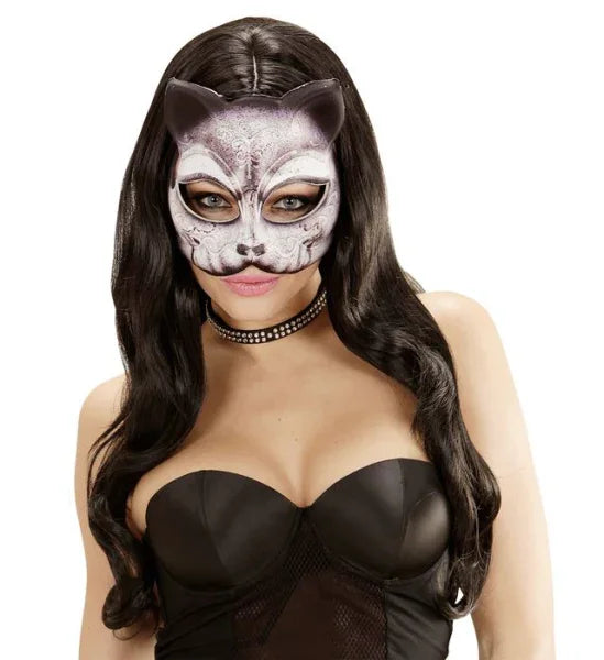 Mascara de Gato de tela COMPLEMENTOS Widmann