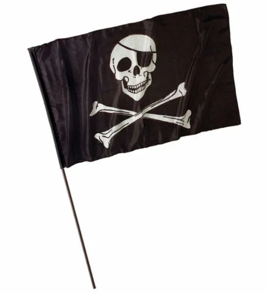 Bandera Pirata con mastil COMPLEMENTOS Widmann