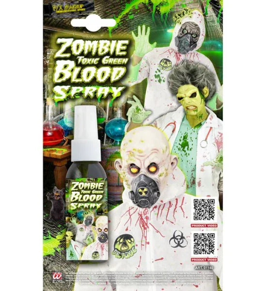 Spray de Sangre de Zombi Maquillaje Halloween Widmann