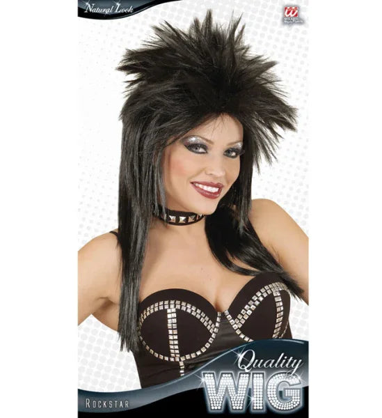 Peluca Rockstar Punk Morena COMPLEMENTOS Widmann