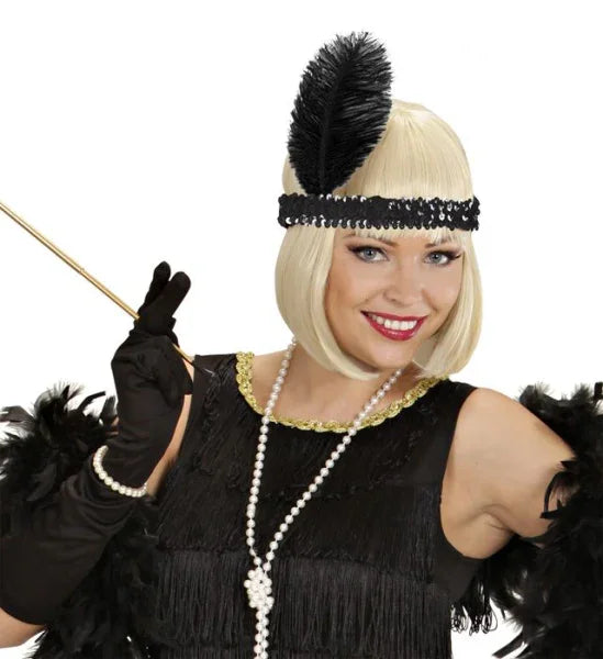 Tocado de Lentejuelas Negras COMPLEMENTOS Widmann