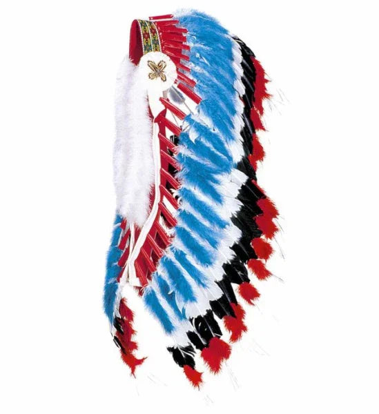 Penacho Indio de Lujo COMPLEMENTOS Widmann Azul