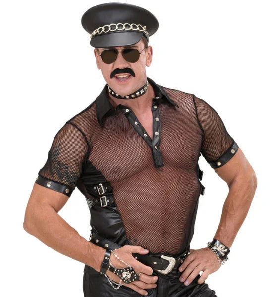 Gorra de cuero con cadena COMPLEMENTOS Widmann