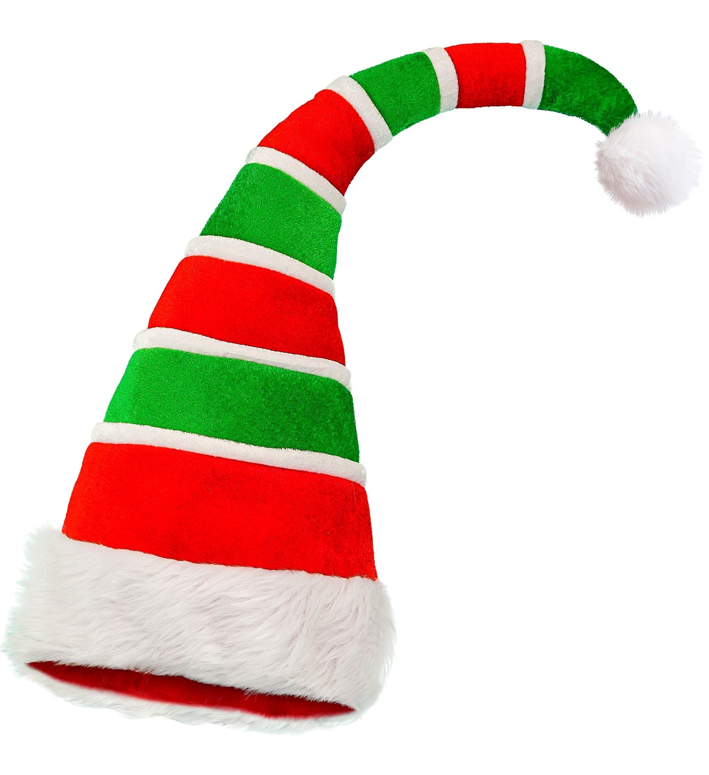 Gorro de Elfo Navideño de Peluche Acolchado Elfos Navideños Widmann