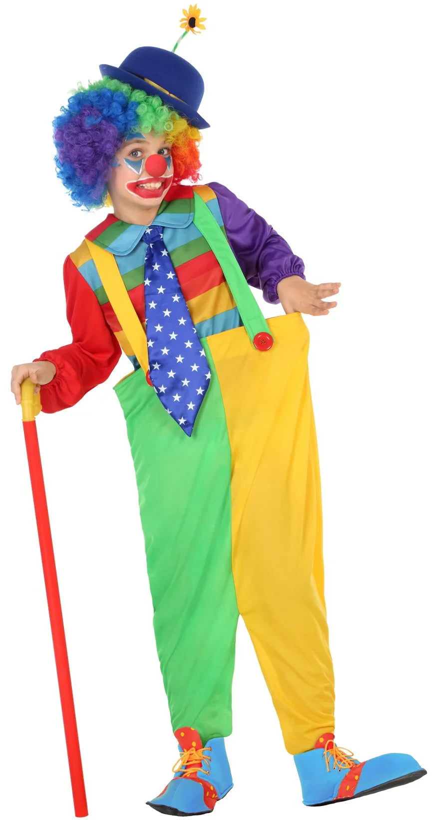 Disfraz de Payaso Multicolor Infantil Payaso Atosa