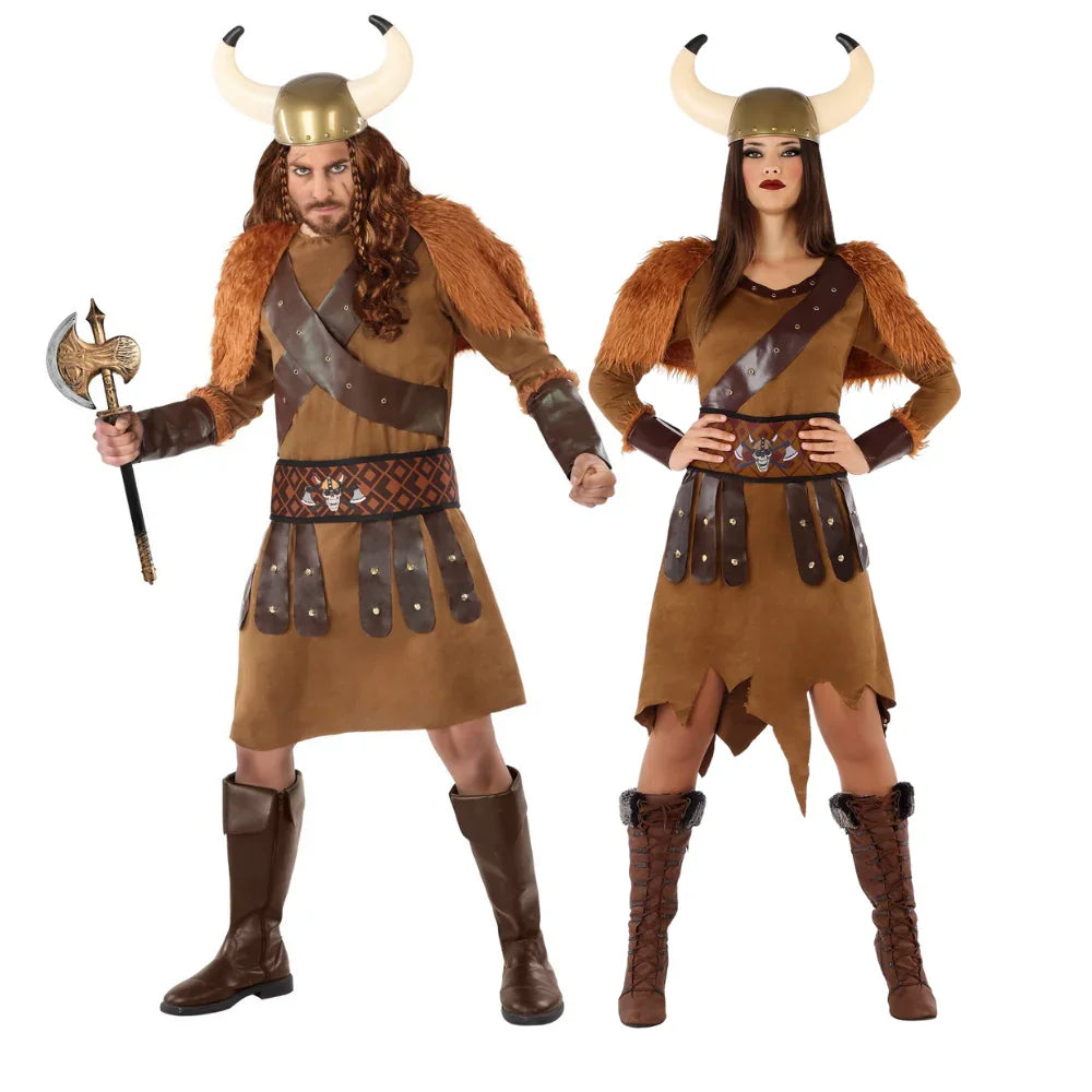 Disfraces en Pareja de Vikingos Bárbaros Vikingos Disfraces Simon