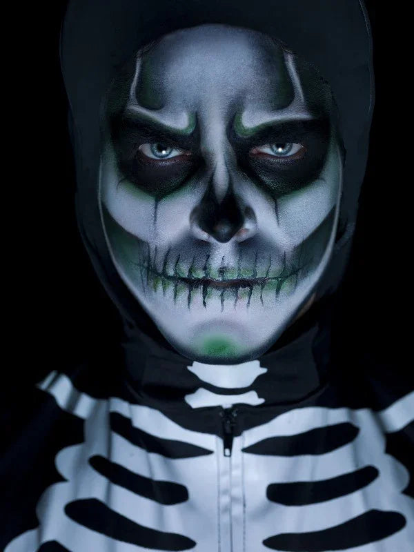 Maquillaje Luminoso de Esqueleto Maquillaje Halloween Smiffys