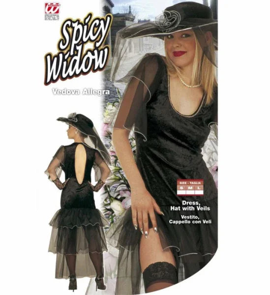 Vestido de Viuda Alegre Adultos Widmann