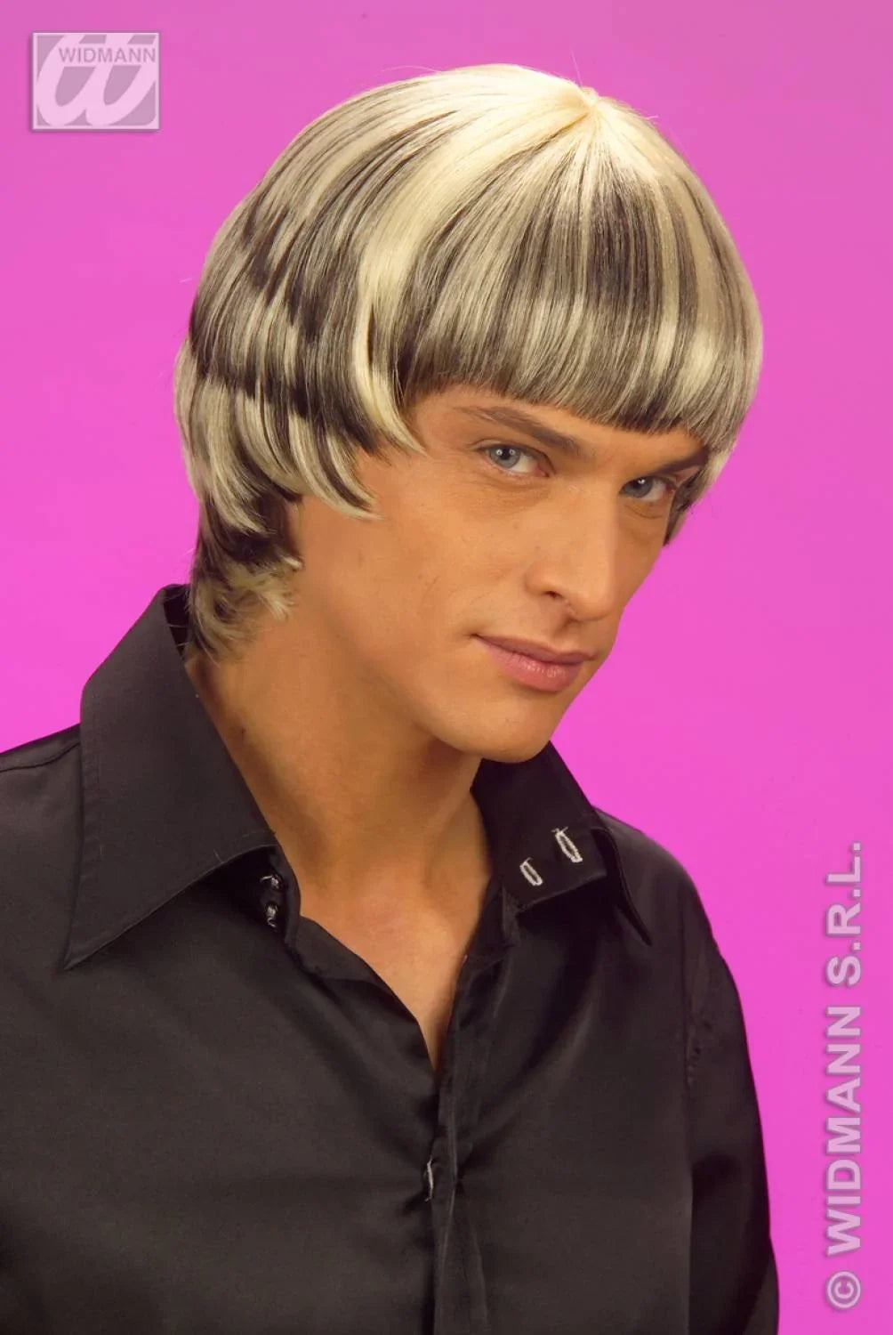 Peluca Rubia Unisex de Mechas Oscuras COMPLEMENTOS Widmann