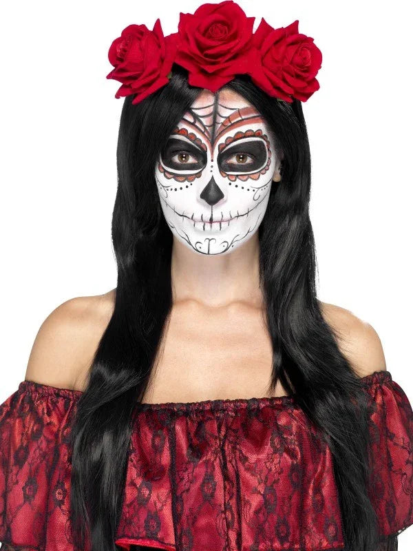 Diadema con Rosas Rojas COMPLEMENTOS Smiffys