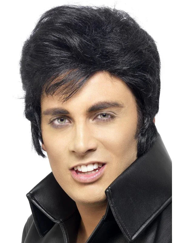 Peluca de Elvis Presley Morena COMPLEMENTOS Smiffys