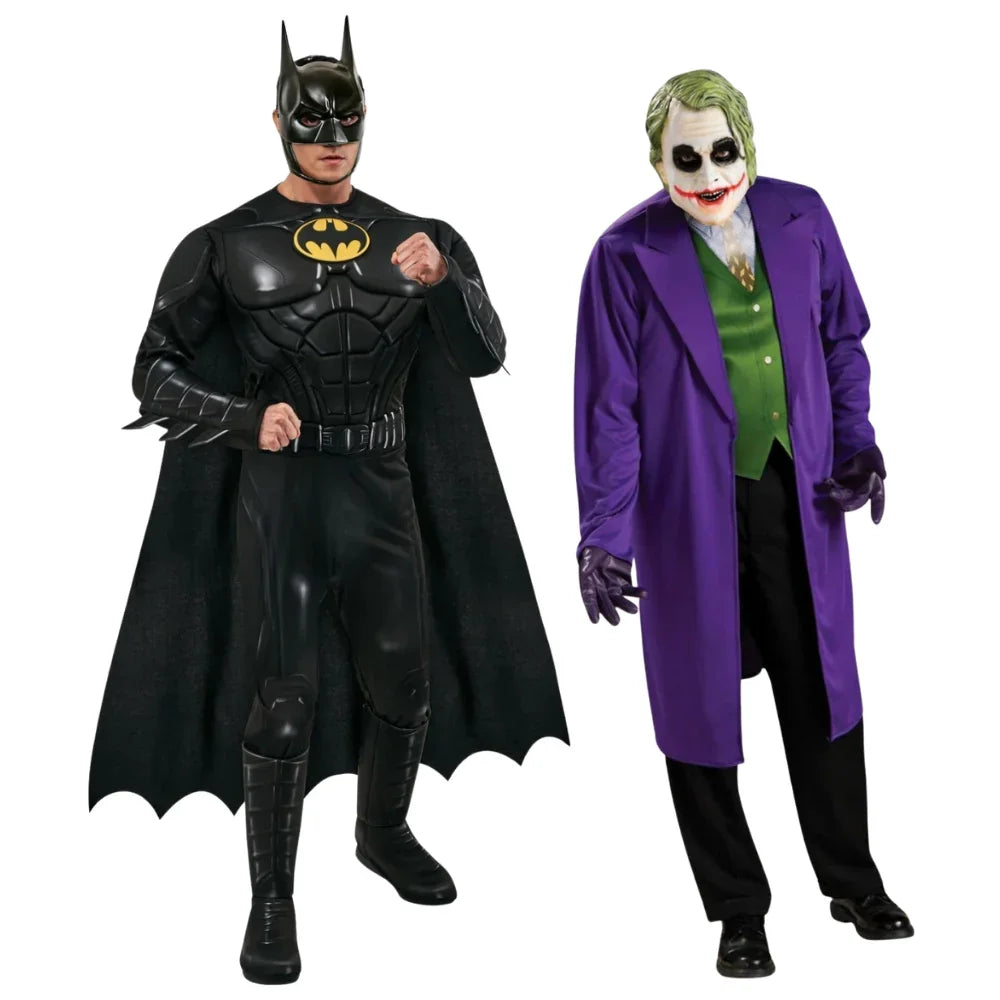 Disfraces en Pareja de Batman y Joker Superhéroes Disfraces Simon
