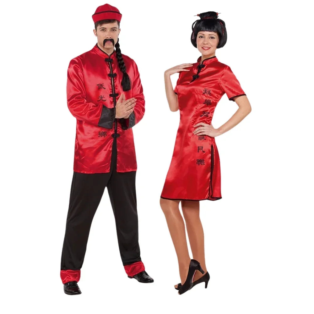 Disfraces en Pareja de Chinos Orientales Chinos Disfraces Simon