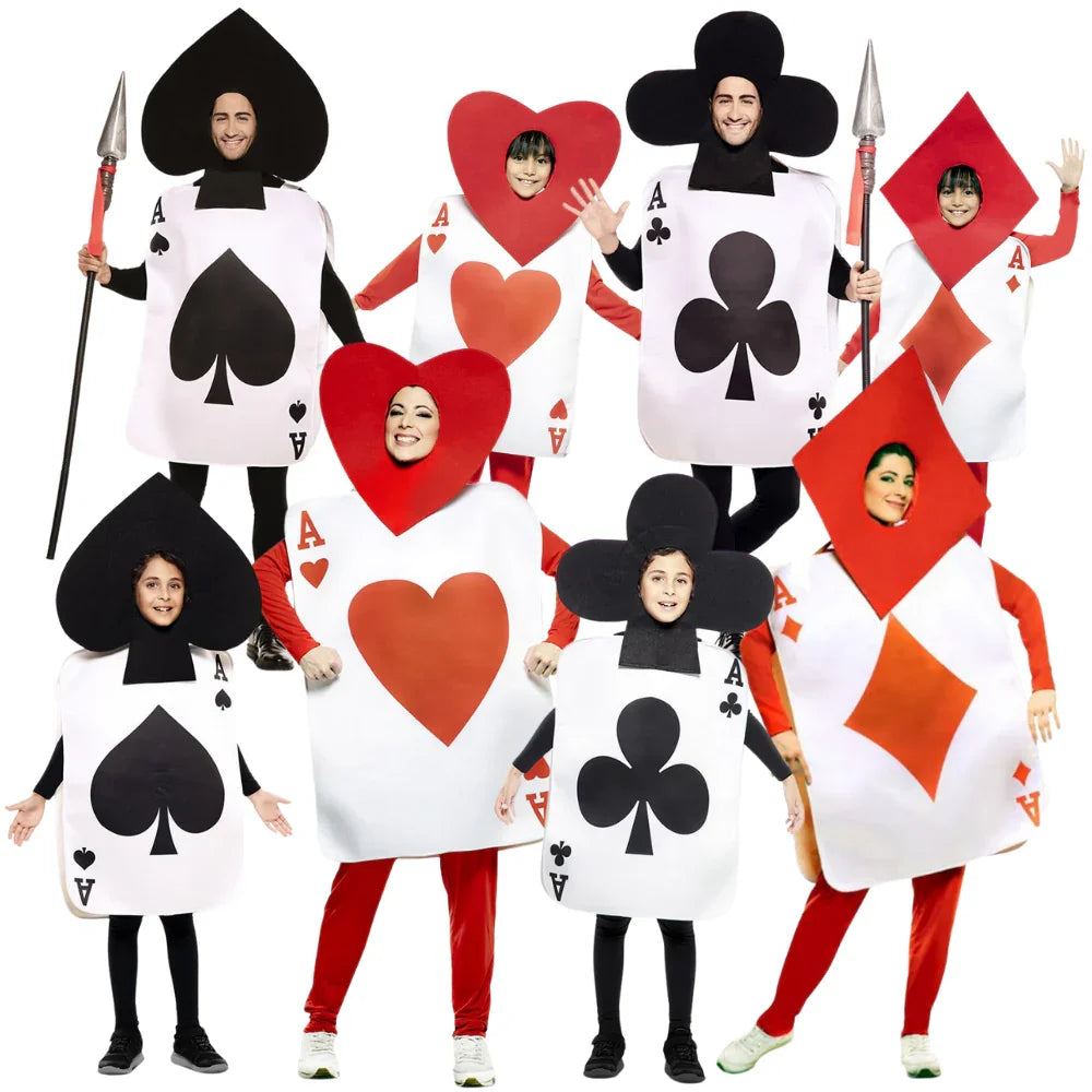 Disfraces para Grupo de Carta de As de Póker Cartas Poker Disfraces Simon