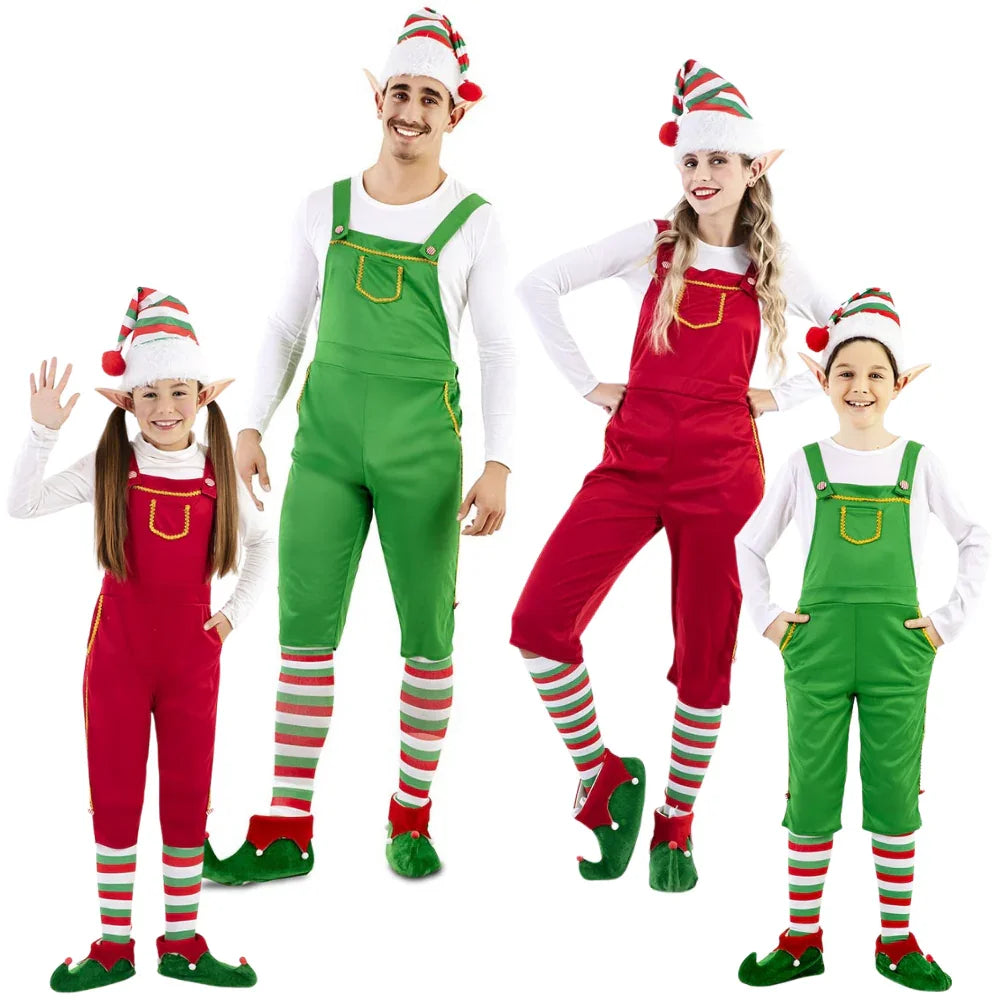 Disfraces para Grupo de Elfos con Peto Elfos Navideños Disfraces Simon