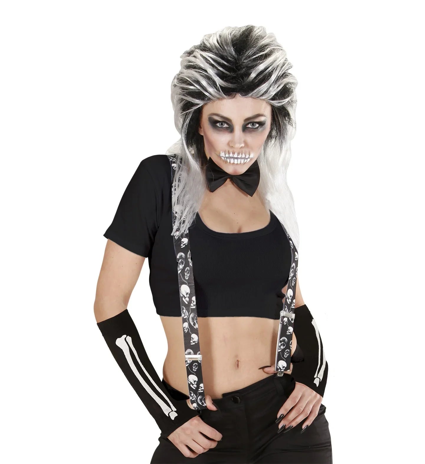 Guantes largos de huesos sin dedos Guantes Widmann