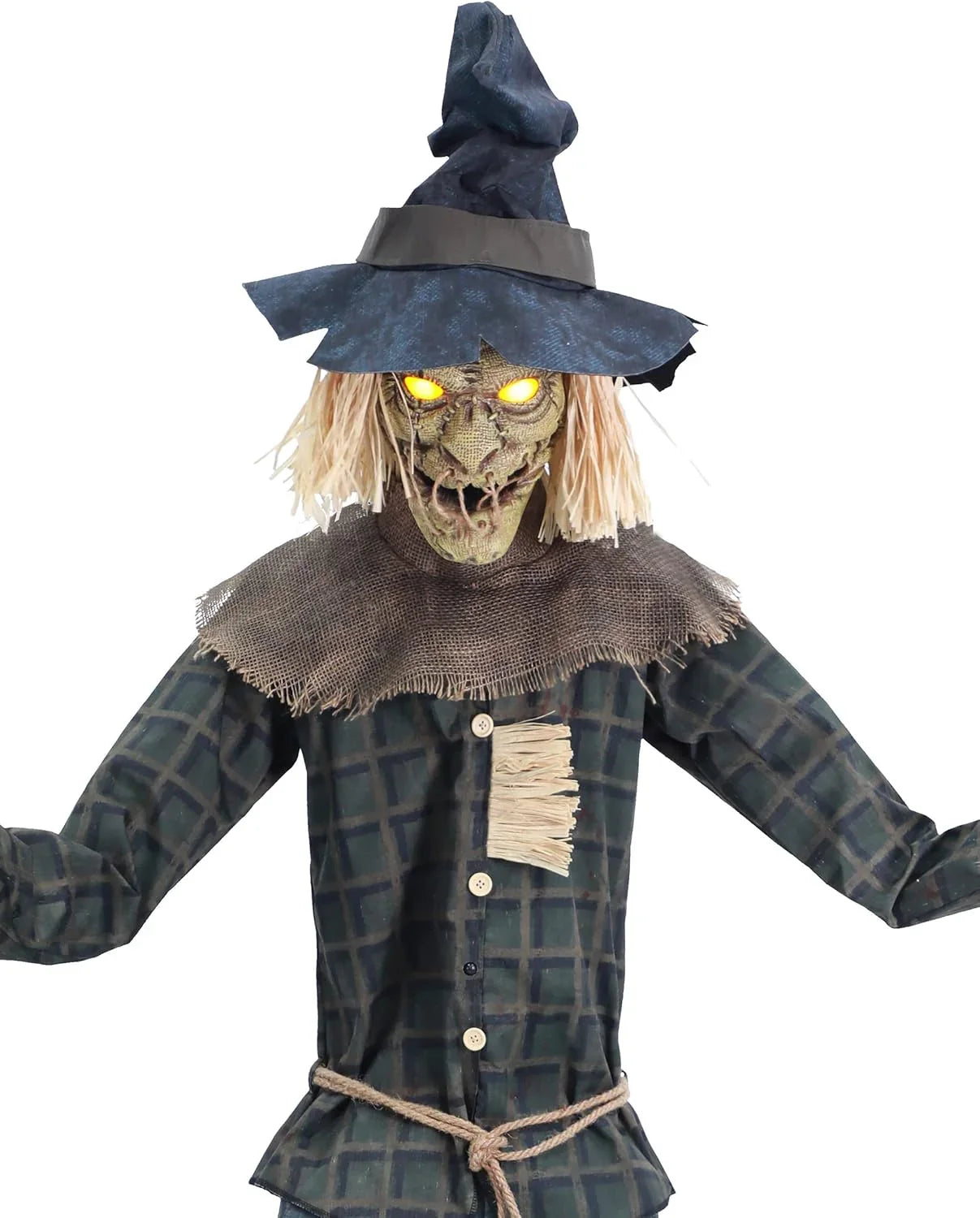 Espantapájaros Terrorífico con Movimiento, Luz y Sonido Decoración Halloween Palmer