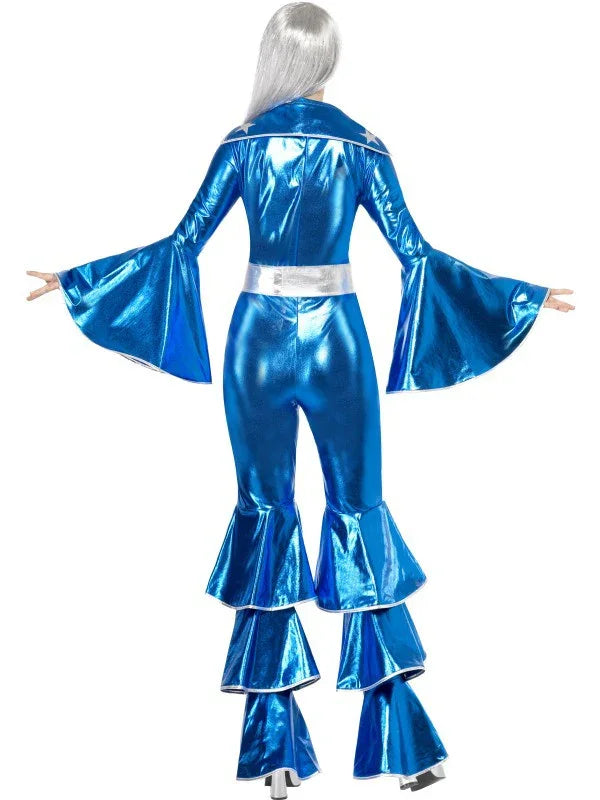Disfraz Disco en Azul para mujer Disco Smiffys