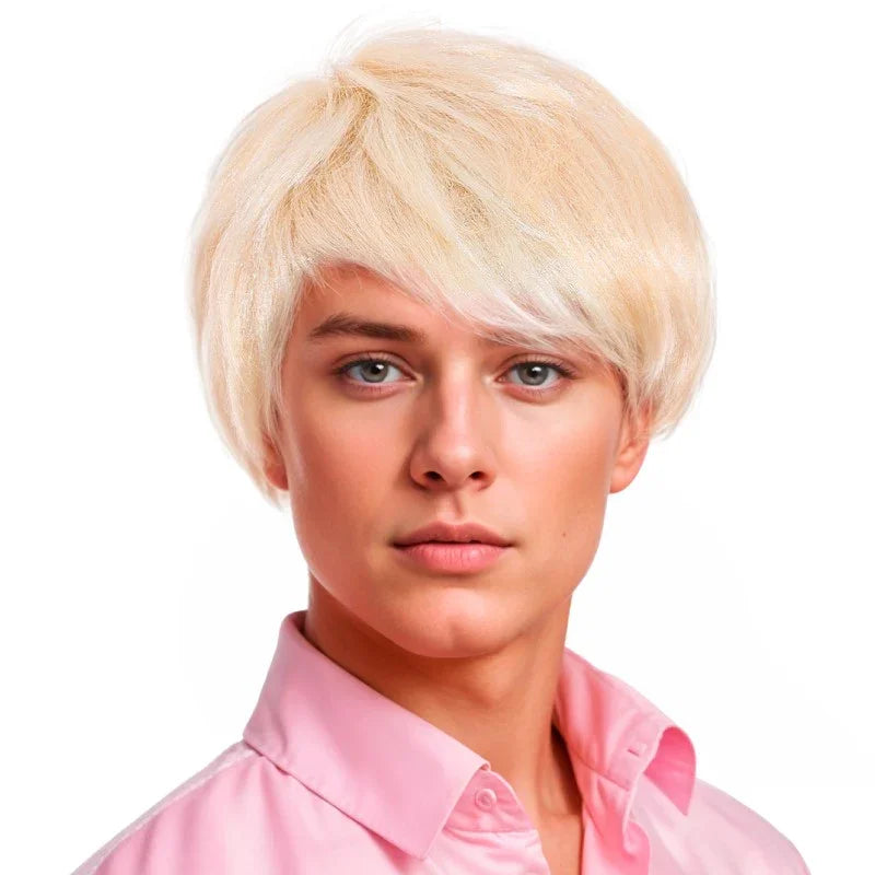 Peluca de Ken Barbie Rubia Lisa Pelucas Rubias Partilandia
