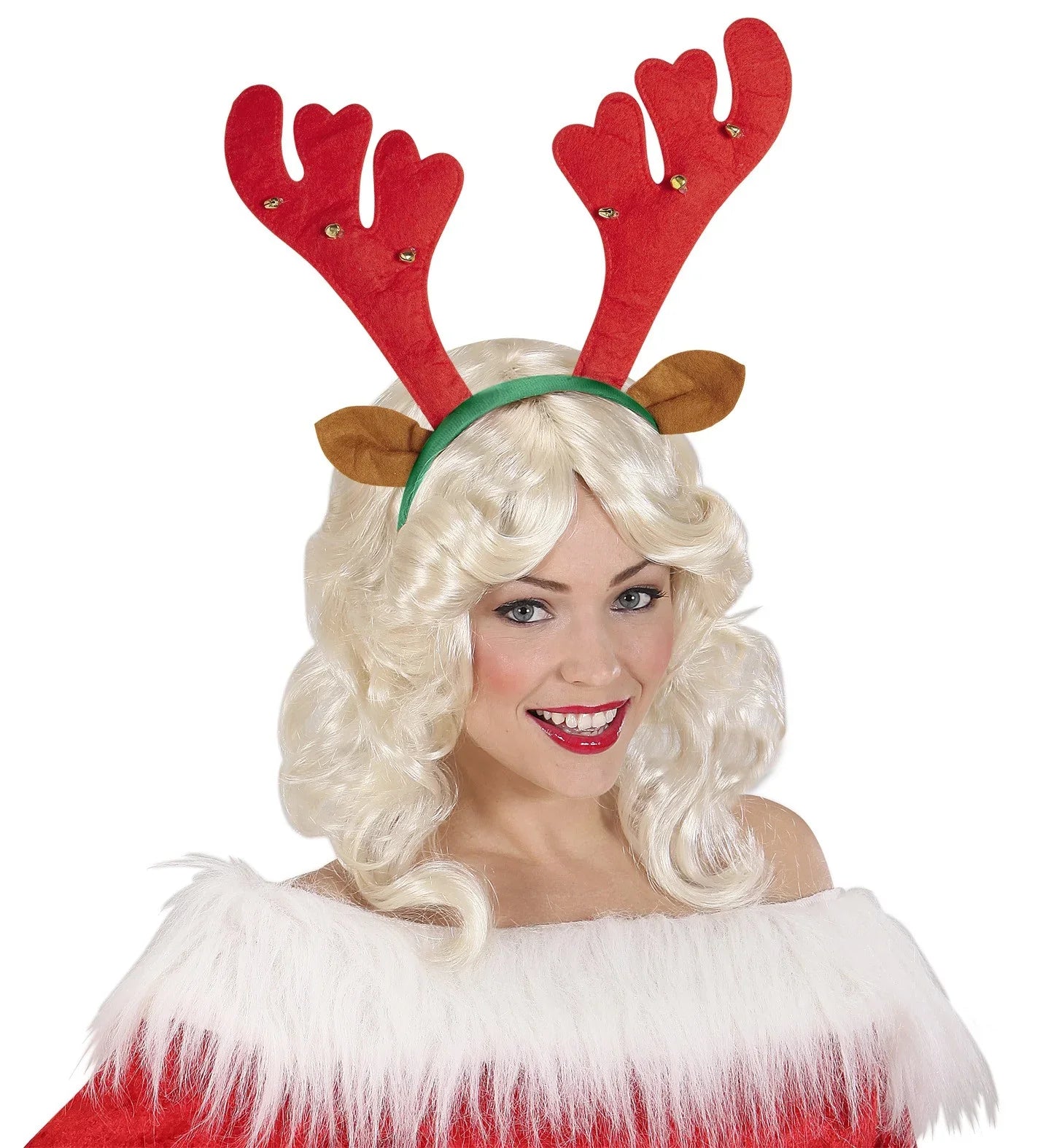 Cuernos de Reno con Cascabeles y Orejas Navidad Widmann