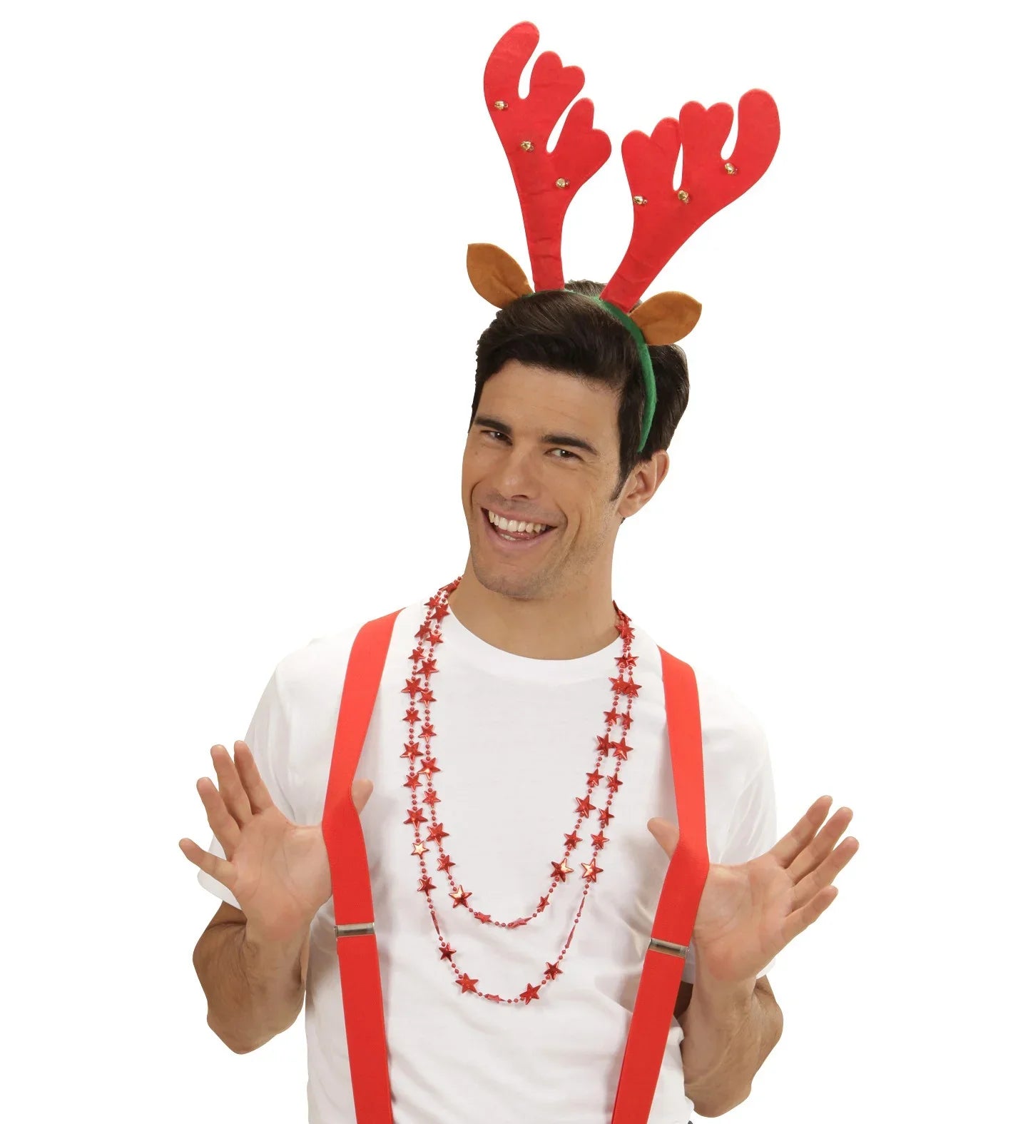 Cuernos de Reno con Cascabeles y Orejas Navidad Widmann