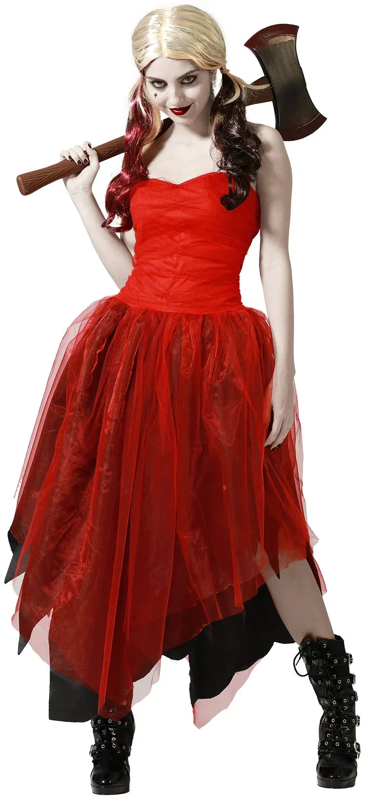 Disfraces para Grupo de Joker Morado y Harley Roja Superhéroe Disfraces Simon